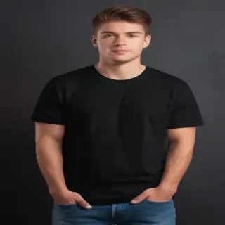 black tee shirt mockup