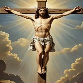 picture of jesus on cross