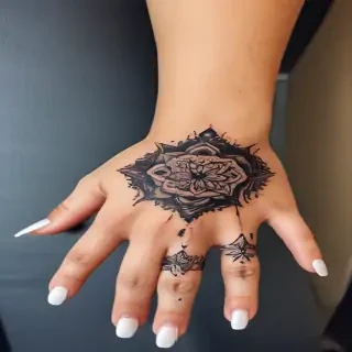 cute hand tattoos for black females