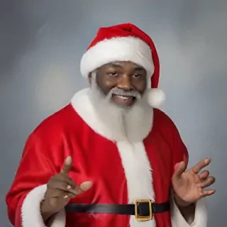 image of black santa