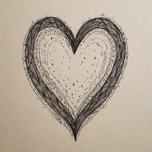 hand drawn heart