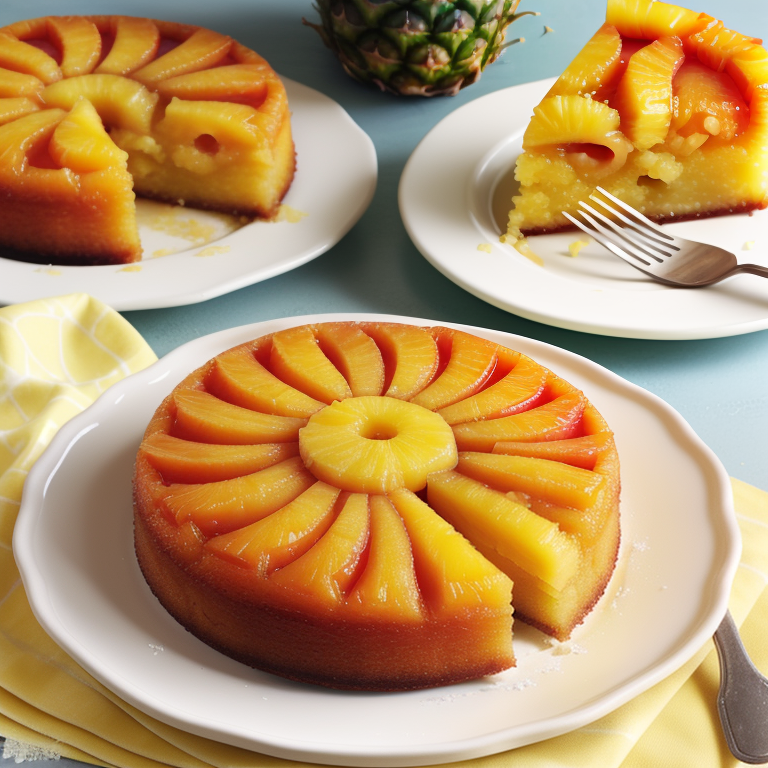 pineapple upside down cake with yellow cake mix