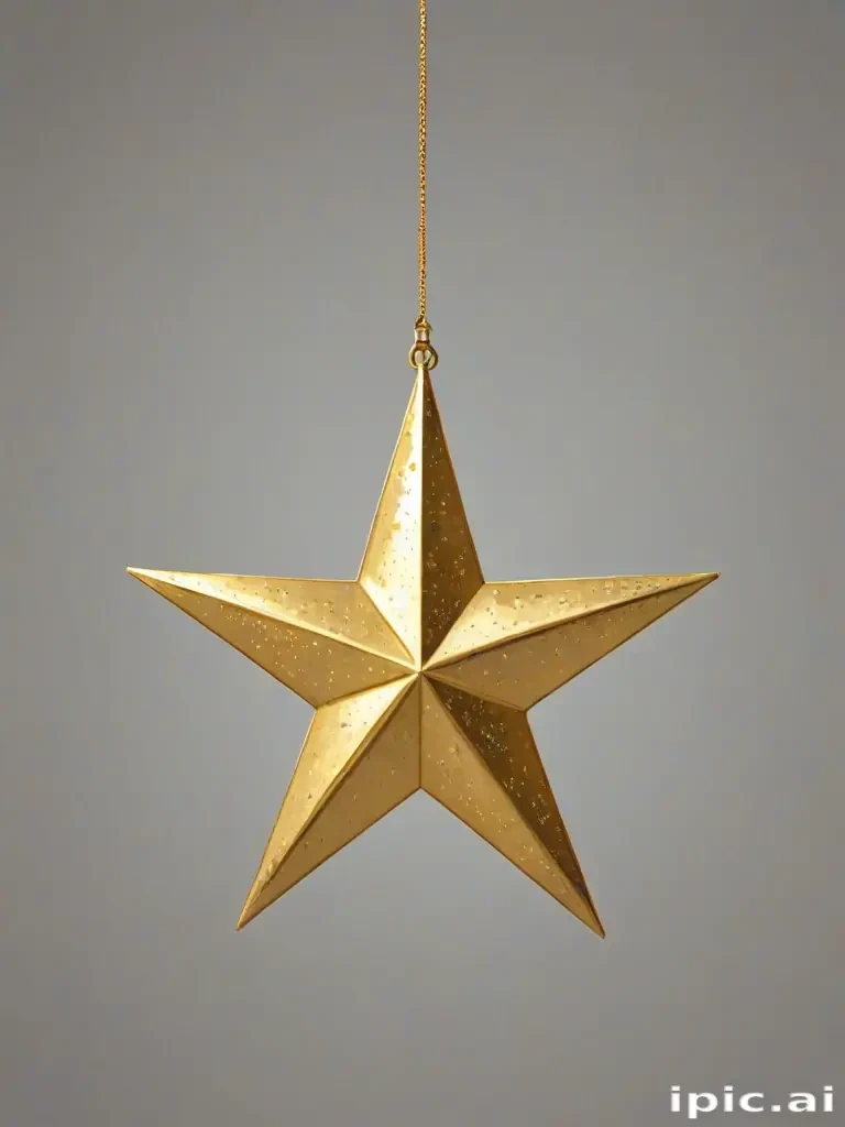 transparent gold star