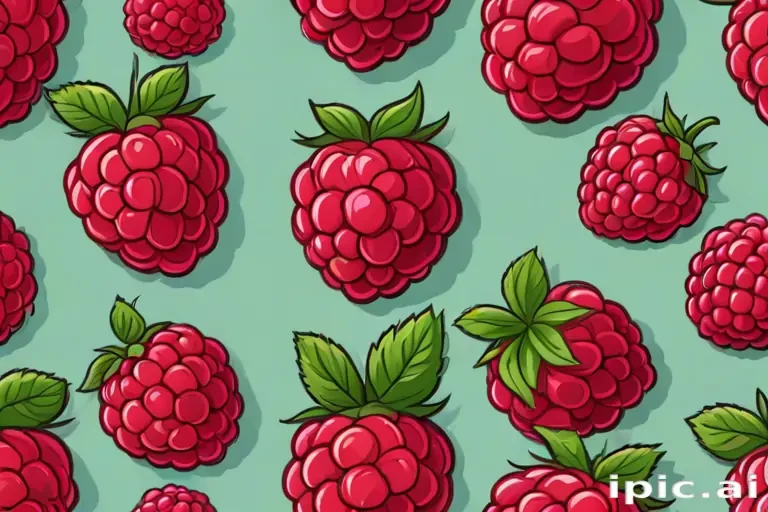 cartoon raspberry