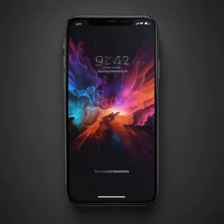 iphone with transparent background