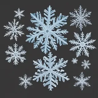 snowflakes png transparent