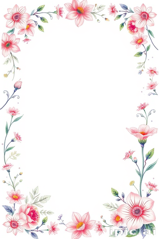 floral page borders