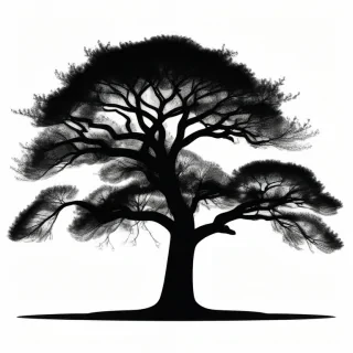 tree silhouette png