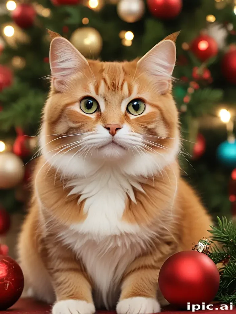 christmas cat background