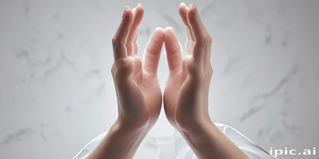 transparent prayer hands