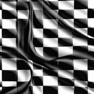 black and white checkered background