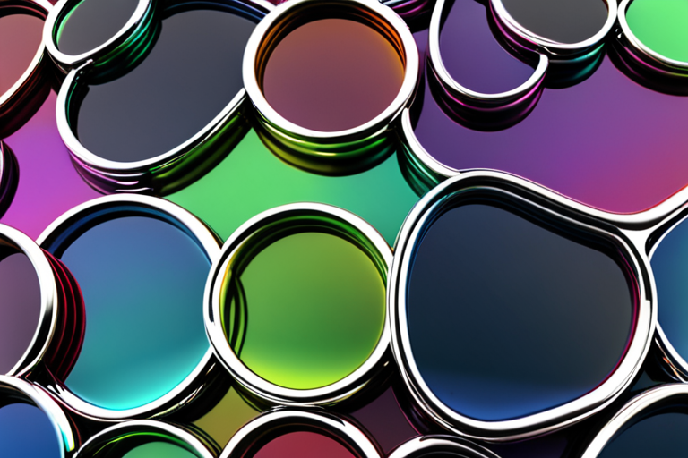 chrome abstract generic shape artful psychedelic