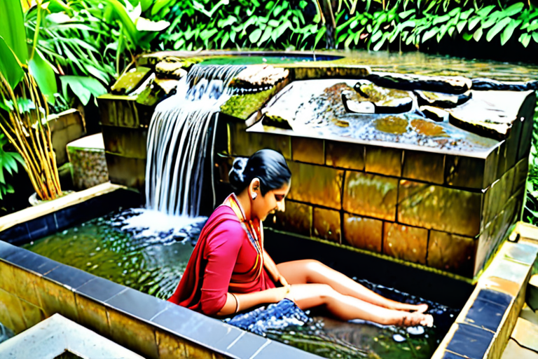 Bhabhi hot bath waterfall