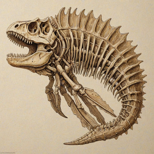 fossil drawing