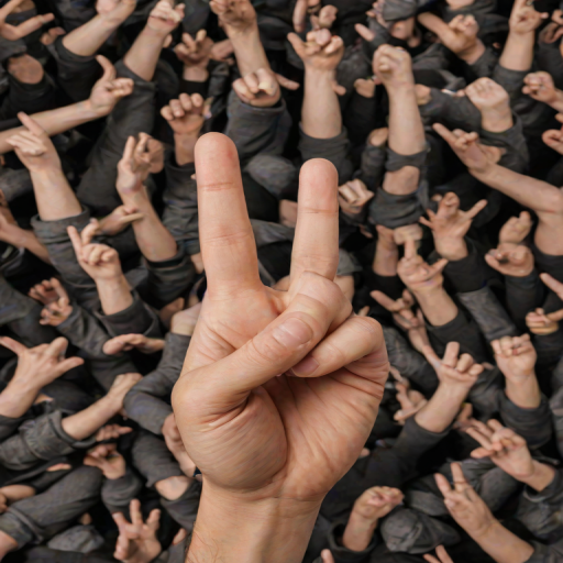 middle finger background