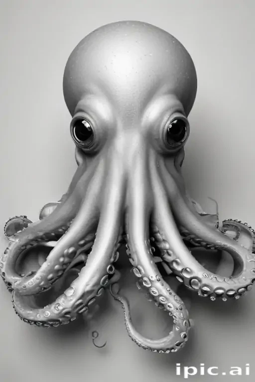 octopus clipart black and white