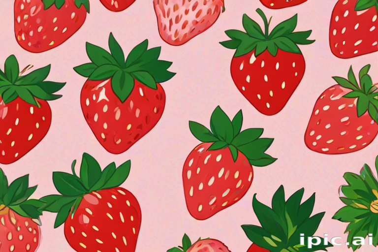 aesthetic strawberry wallpaper