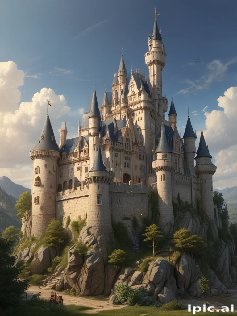 cartoon of castle