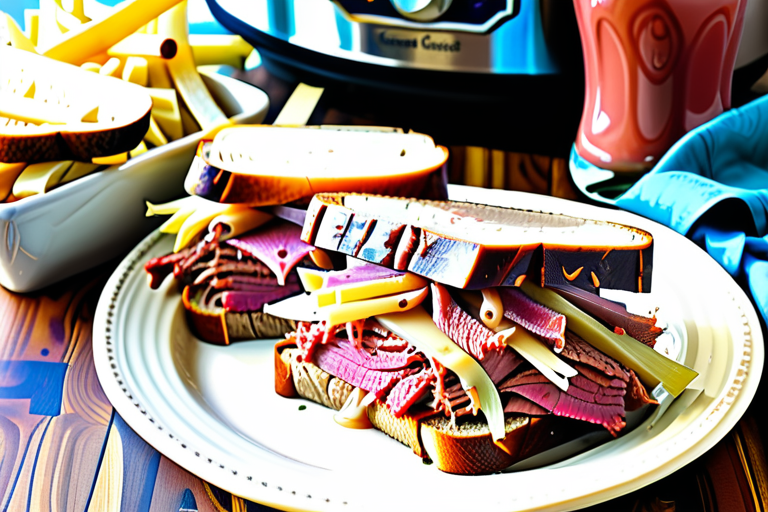 slow cooker corned beef reuben