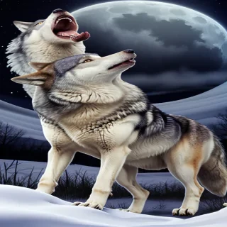 wolf howling