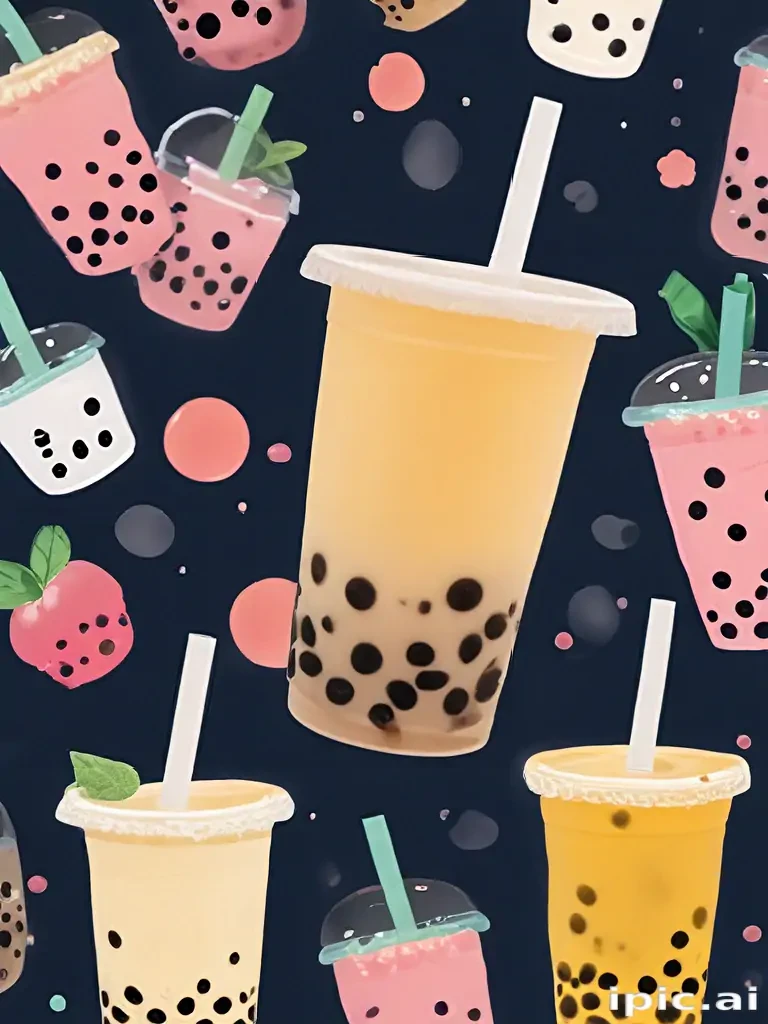 bubble tea wallpaper
