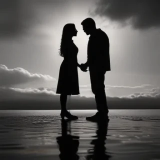 couple silhouette
