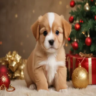 christmas puppy backgrounds
