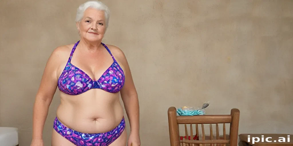 fat granny bikini