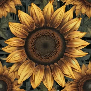 sunflower outline