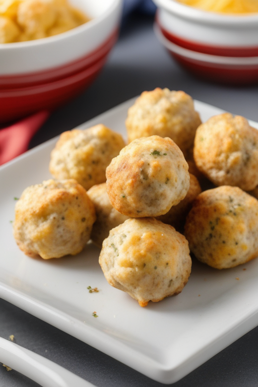 3 ingredient sausage balls with red lobster biscuit mix