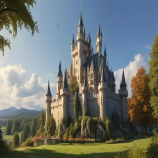 castle in cartoon