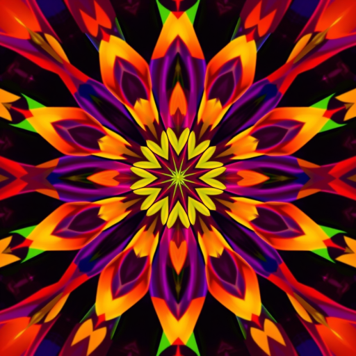create an abstract geometric pattern using vibrant colors with high contrast, captured with a DSLR camera in a close-up view, aperture set to f/2.8 for shallow depth of field, ISO 100 for clarity, and a shutter speed of 1/200s for sharpness