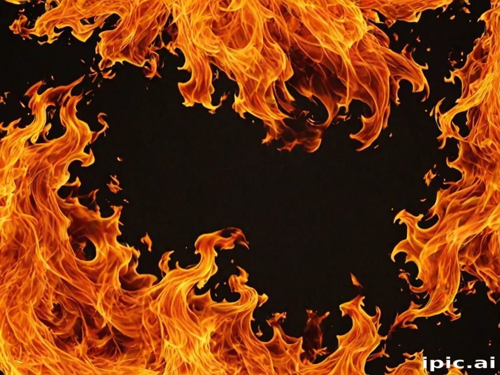 background on fire
