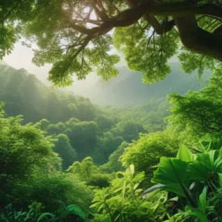 greenery background aesthetic