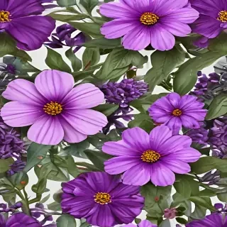 purple flowers png