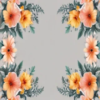free flower border clipart