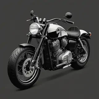 motorcycle clipart black and white