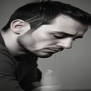 man in sad