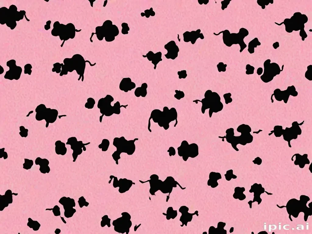 pink cow print wallpaper