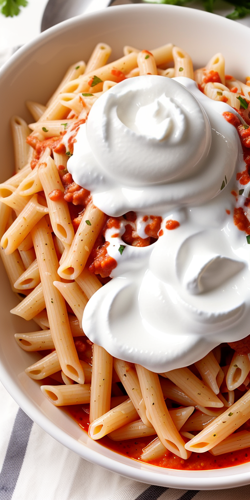 pasta sauce with sour cream