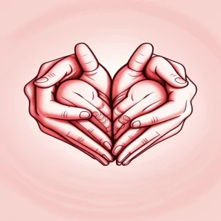 heart hands clipart