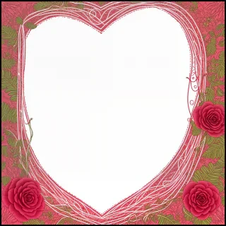 heart border png aesthetic