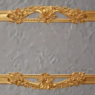 gold border transparent