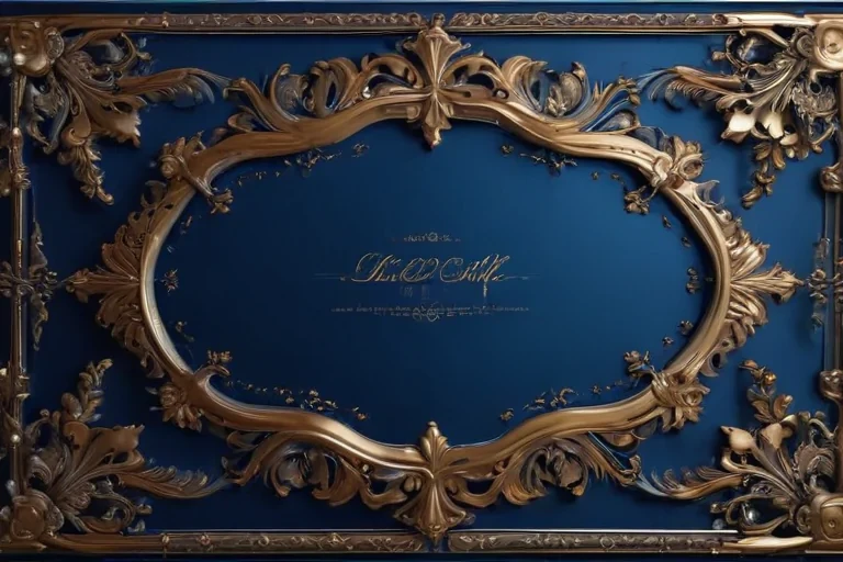 blue border design