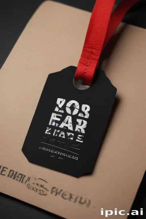 clothing tag mockup