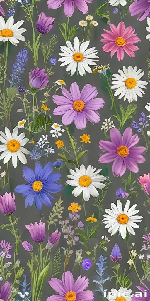 wildflowers transparent background