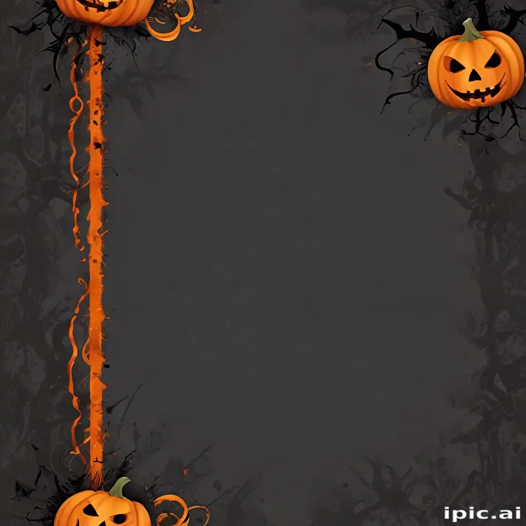 halloween border transparent