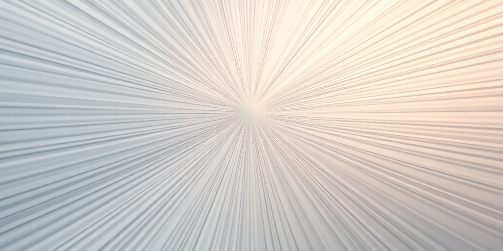 Regenerate an abstract image focusing on radiating lines and soft gradients in a minimalist style, using a Canon EOS R5 with a 24mm f/1.4 lens, 1/200s shutter speed, ISO 100, natural light, and a top-down camera view for enhanced clarity and detail.