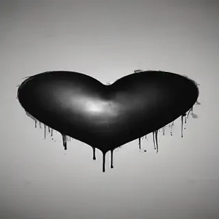 black heart image