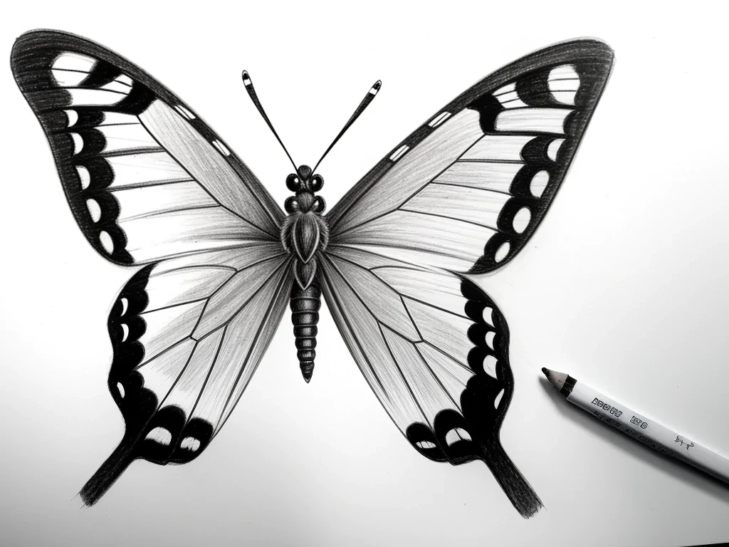 drawing butterfly